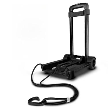 Imagem de Carrinho de Compras Dobrável Portátil Multiuso 40 kg – Rodas Emborrachadas e Alça Ajustável