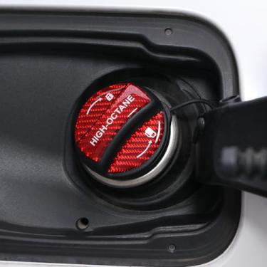 Imagem de BETTERHUMZ Acabamento de decalque de tanque de combustível de carro compatível com BMW X3 X4 G01 G02 G08 2017-2024 adesivo de decoração de tampa de gás de fibra de carbono acessórios externos