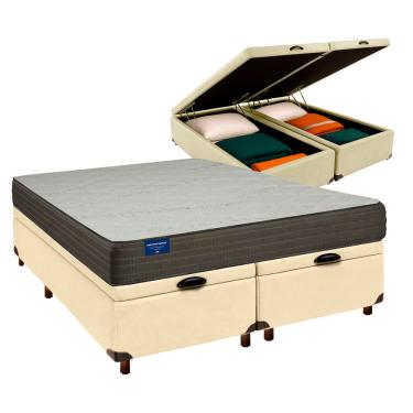Imagem de Cama + Bau Blindado e Colchão D33 Queen - Orthotech Inducol