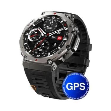 Imagem de Relógio Inteligente Masculino 2025 T-Rex 3 Com GPS, Display AMOLED, À 