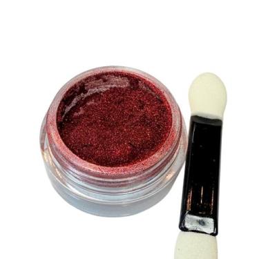 Imagem de Pó Cromado Chrome Mirror Kaisa Vermelho Holográfico