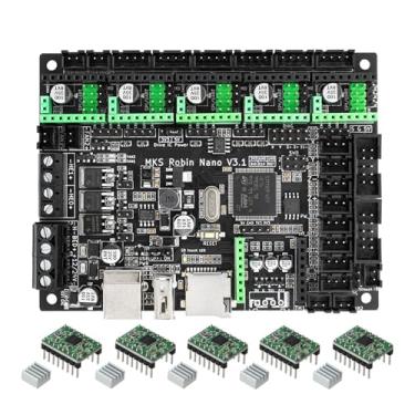 Imagem de Compatível com Makerbase MKS Robin Nano V3.1 Placa de controle de impressora 3D Placa mãe TS35 TFT Touch Screen compatível com A4988 TMC2209(Package 1)
