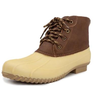 Imagem de LONDON FOG Bota feminina Winley Duck, Amarelo/conhaque, 37