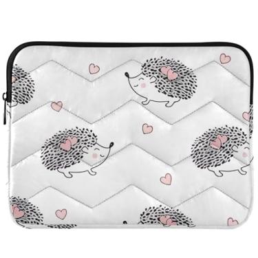 Imagem de Capa protetora para laptop com animais de ouriços fofos para MacBook Pro 14, acessórios de computador, universal, 13-14 polegadas