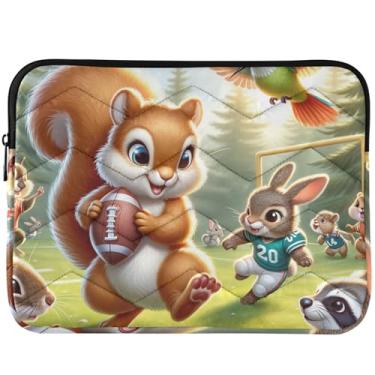 Imagem de Linda capa protetora para laptop de coelho esportivo esquilo para MacBook 13 polegadas, acessórios de computador, capas universais de 13 a 14 polegadas