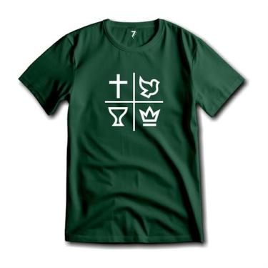 Imagem de Camiseta Quadrangular Evangelho Algodão Premium Cristã - Sete Sete Esp