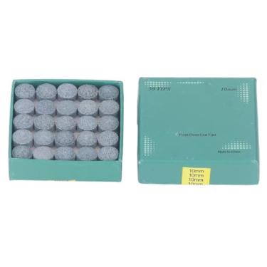 Imagem de Chiffonade 50 peças de pontas de taco de bilhar 9/10/11/12/13 mm – Material de poliuretano de substituição de pontas de taco de bilhar para bilhar e sinuca (10 mm)