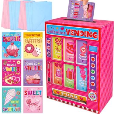 Imagem de WorldBazaar Caixas de Dia dos Namorados para crianças, cartões de Dia dos Namorados, para meninas, meninos, crianças, presentes de Dia dos Namorados, para escola, sala de aula, lembrancinhas de festa