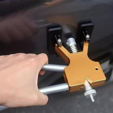 Imagem de Kit de extrator de amassado de carroceria automotiva de 1 peça, reparo sem pintura, ferramenta de tração para danos de granizo de carro, amassados de porta e remoção de pequenos amassados, amarelo