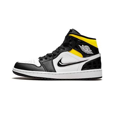 Imagem de Nike Air Jordan 1 Mid Tênis masculino, adulto, Multicolorido, preto, 38 BR