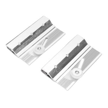 Imagem de Fockety Suporte de Rolo Superior de Porta de Chuveiro Sem Moldura, Suporte de Alumínio Com Rolo de Rolamento de 3/4 de Polegada para Painéis de Vidro de 1/4 de Polegada, Acabamento