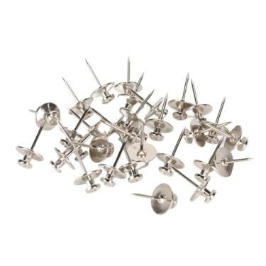 Imagem de 30 Peças de Clips Parede Liga Zinco com Cabeça Pinos Empurrar Ganchos Tachinhas para Pendurar Quadros Pinturas Relógios