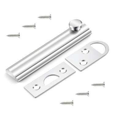 Imagem de 1 peça de parafusos de superfície de 7,6 cm para portas, trava deslizante oculta resistente para porta com parafusos, trava deslizante para janelas, gabinete, cerca, madeira, quintal, portas embutidas