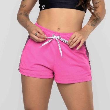 Imagem de Short Corrida Feminino Dupla face com Short Interno Cadarço-Feminino