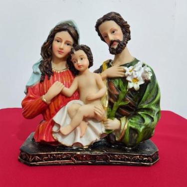 Imagem de Imagem do Busto da Sagrada Família de Resina - 20 cm - Soul Turista