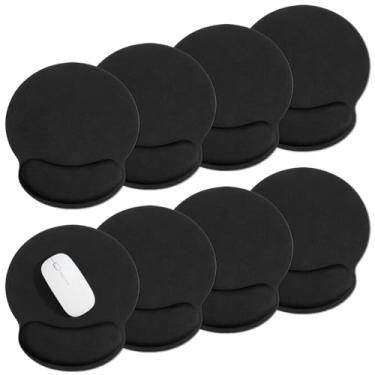 Imagem de PercyEffie 8 peças de mouse pad ergonômico com descanso de pulso gel mouse pad com suporte de pulso mouse pads descanso de pulso para mesa Mouse portátil confortável para computador, laptop, base