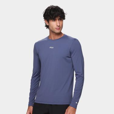 Imagem de Camiseta Fila Proteção UV Manga Longa Masculina-Masculino