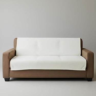 Imagem de Manta Protetora Para Sofá Impermeável Covra Colorful Ideal Para Pets Crianças e Decoração 135x135cm Cores do verão - Casa de campo Casa de praia (NEVE)