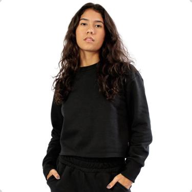 Imagem de Blusa Feminina Cropped Moletom-Feminino