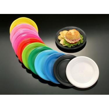 Imagem de Pratos Descartáveis  para Lanche  - 80 unidades - TrikTrik, Lilás