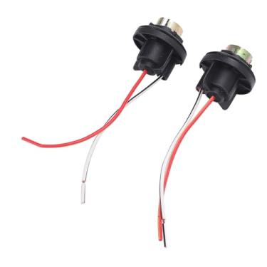 Imagem de aqxreight Suporte de Soquete de Luz de Freio de 2 Unidades - Conector de Plugue Giratório para Lâmpadas LED 1157 - Chicote de Fiação de Borracha e Cobre - Fácil Instalação para Caminhões SUVs Luzes