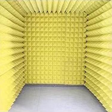 Imagem de Divisória de cabine à prova de som - Folha dobrável de isolamento acústico com placa superior para uso doméstico, solução de redução de ruído, ideal para maior privacidade e ambiente tranquilo