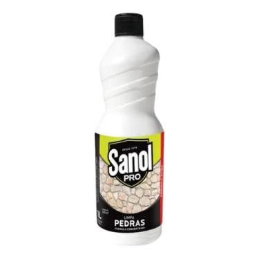 Imagem de Limpa Pedras Rústicas Concentrado Pisos Encardido Sanol Pro 1L