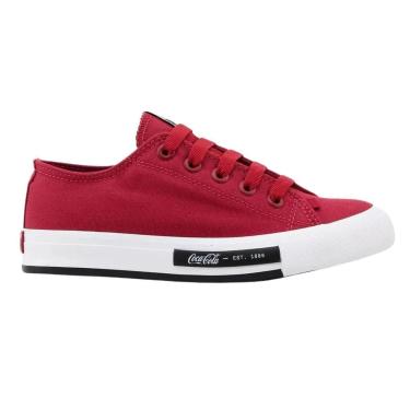 Imagem de Tênis Casual Feminino Coca Cola CC1947 Vermelho-Feminino
