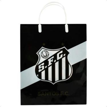 Imagem de Sacola De Presente Oficial Time Futebol 33x27cm - Mileno, Único, SANTO