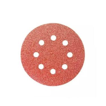 Imagem de Disco De Lixa Velcro 150mm (unidade) Vermelho Grão:#40
