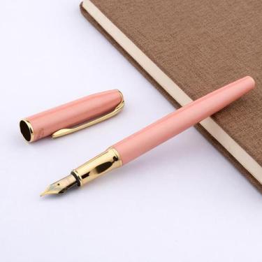 Imagem de Caneta tinteiro executiva caligrafia 0,5mm rosa ponta fina - LUYKE