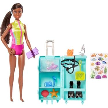 Imagem de Barbie Profissões Conjunto de Brinquedo Bióloga Marinha