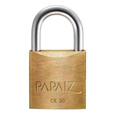 Imagem de Cadeado Papaiz 100300CX 30mm CR30 Segurança robusta resistência a corr