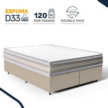 Imagem de Cama Box com Colchão de Espuma D33 Double Face Territory Hellen Queen 158cm