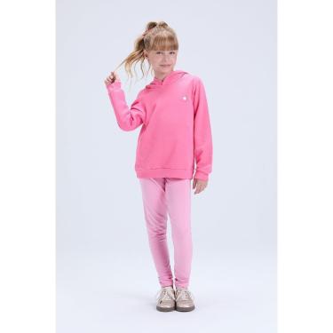 Imagem de Conjunto Infantil Feminino de Inverno Moletom com Capuz e Pingente-Feminino