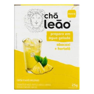 Imagem de Chá Leão Água Gelada - Abacaxi E Hortelã - 10 Sachês