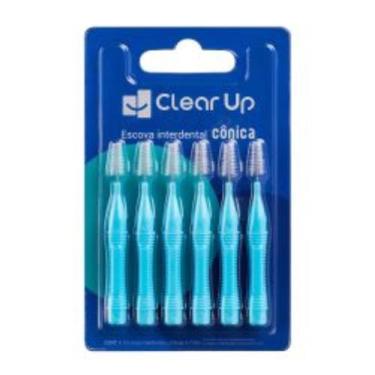 Imagem de Escova Interdental Cônica 6 unidades Clear Up - HC599 - Multi Saúde