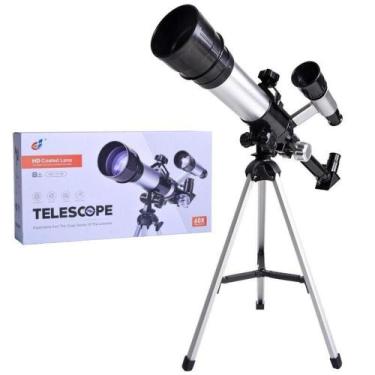 Imagem de Telescópio Astronômico 60x Com Tripé Explore O Universo E Descubra As 