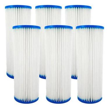 Imagem de Refil Filtro Plissado Lavável 20 Polegadas X 4 1/2 - 6 Peças Cor Branc