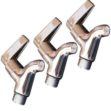 Imagem de 3x Torneira Rosca 1/2" Para Filtro Bebedouro De Água Industrial E Resi