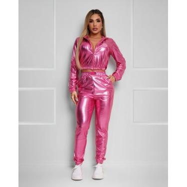 Imagem de Calca jogger foil maria gueixa, Rosa, M