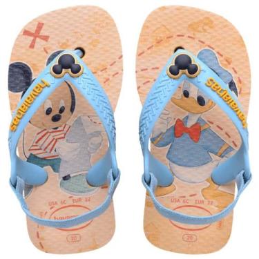 Imagem de Sandália Infantil Havaianas Classics Fc Baby, Amarelo, Azul, 19