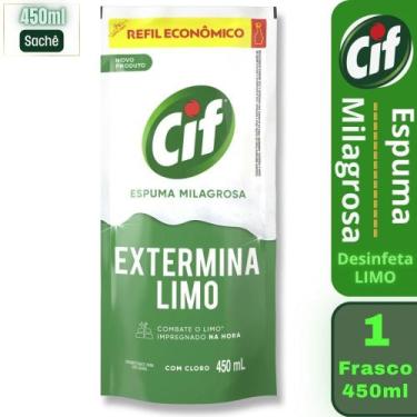 Imagem de Multiuso Desinfeta e Extermina Limo Cif Espuma Milagrosa Sachê 450ml