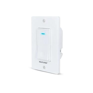 Imagem de Interruptor Inteligente Wi-Fi Bivolt 1 Tecla SE235 Cinza Multilaser com Controle Remoto por Aplicativo