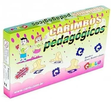 Imagem de Carimbo avaliacao e conceito 12pc-cx.papel - CARLU BRINQUEDOS - Carlu 