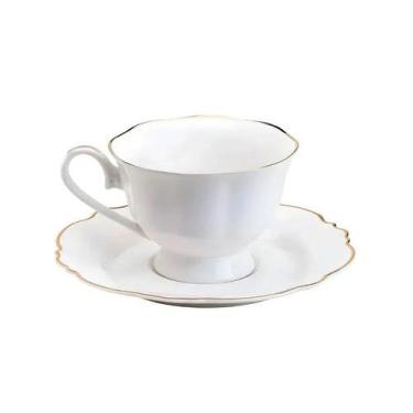 Imagem de Conjunto 6 Xícaras de Chá c/ Pires Wolff Maldivas 180ml