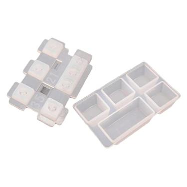 Imagem de dailymall Moldes de resina, moldes de silicone para moldagem, moldes de porta-copos para assar, argila de polímero, fabricação de sabonete, resina epóxi, projetos de artesanato - espaço traseiro