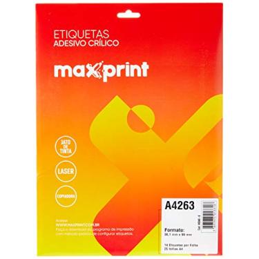 Imagem de ETIQUETA LASER/INK-JET REF.A4263 38,1X99,0 CX.C/25 FLS