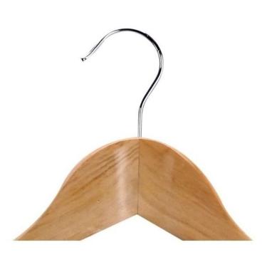 Imagem de Kit 3 Cabides Roupas Madeira Kala