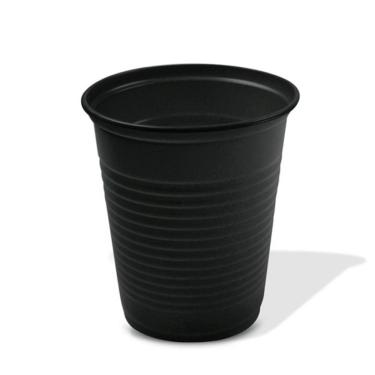 Imagem de Copo Plástico Descartável Preto 200Ml 50 Unidades